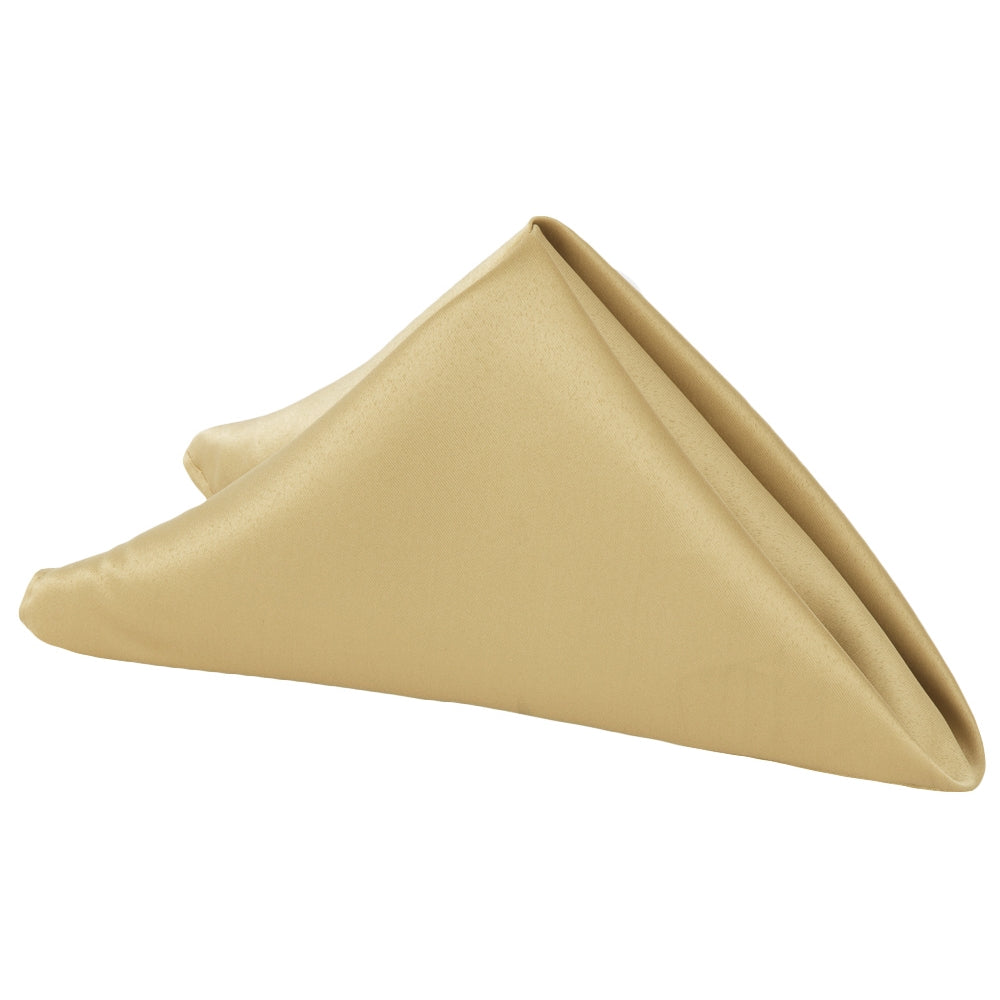 Lamour Satin Napkin 20"x20" - Gold Antique - CV Linens