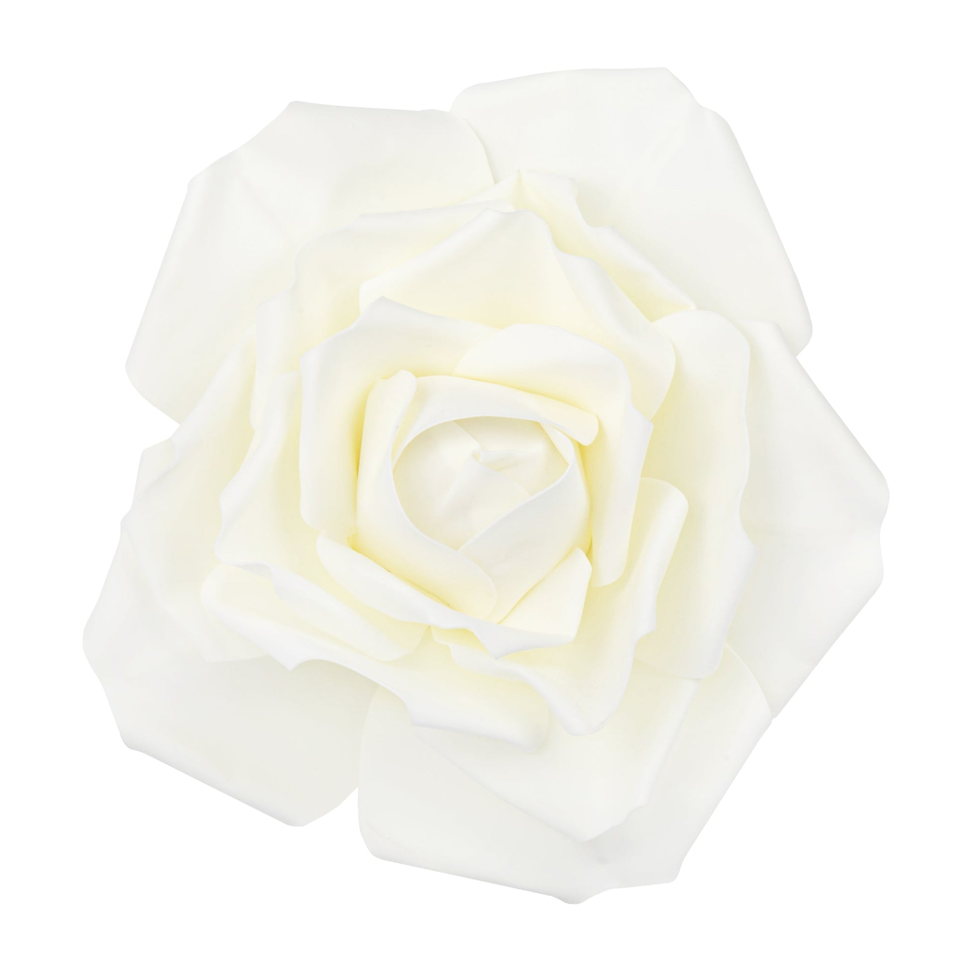 Large Foam Rose Wall Decor 40 cm - Ivory