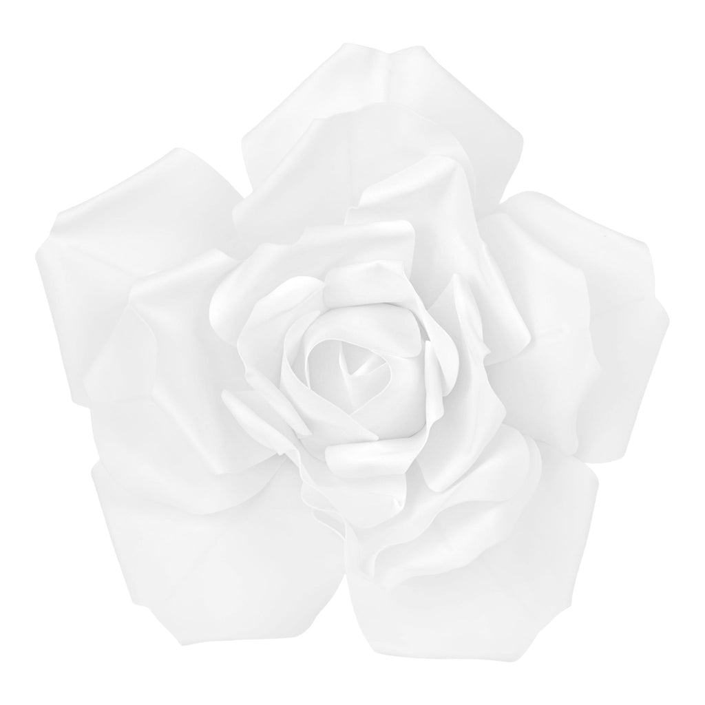 Large Foam Rose Wall Decor 50 cm - White