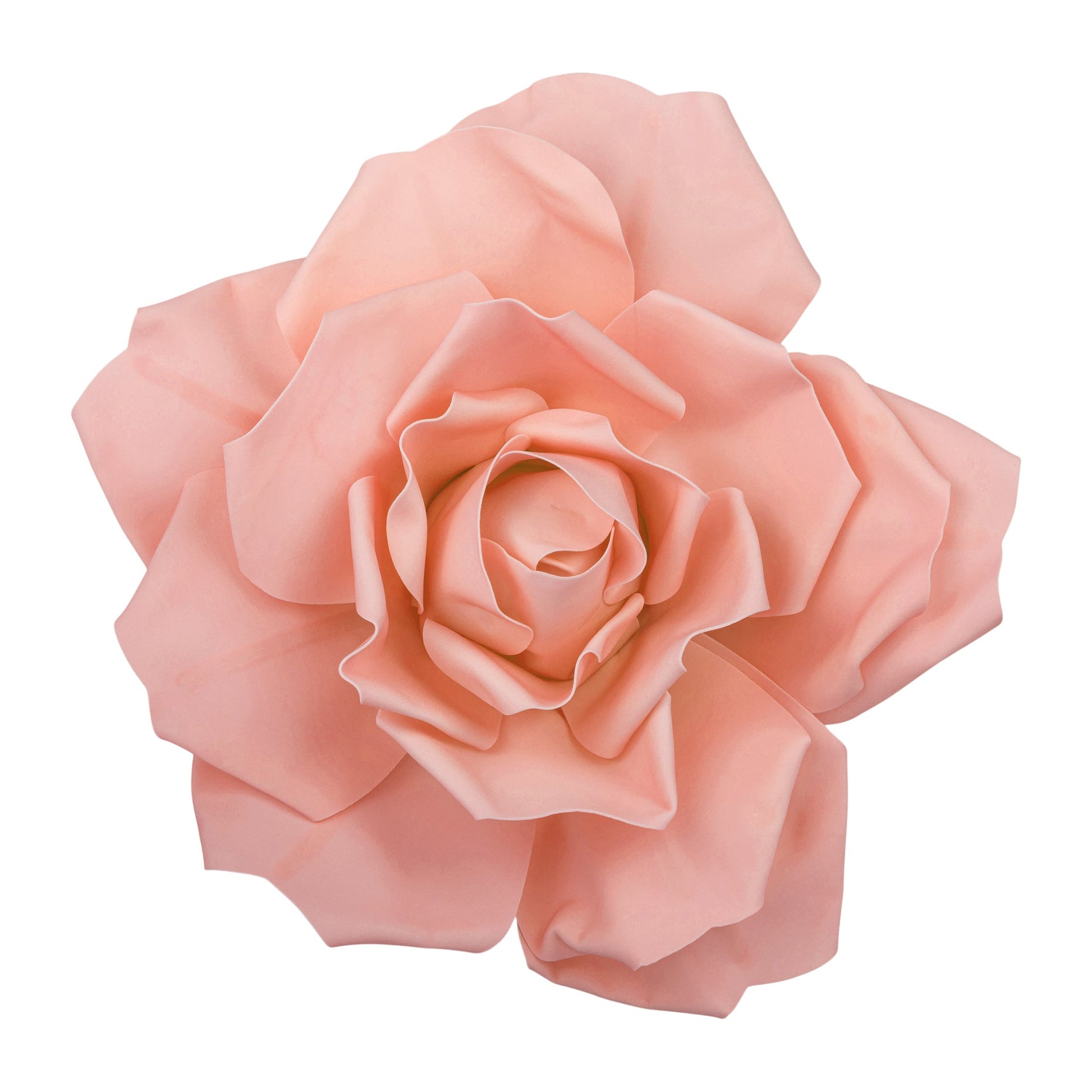 Lighted Large Foam Rose Wall Decor 40 cm - Blush