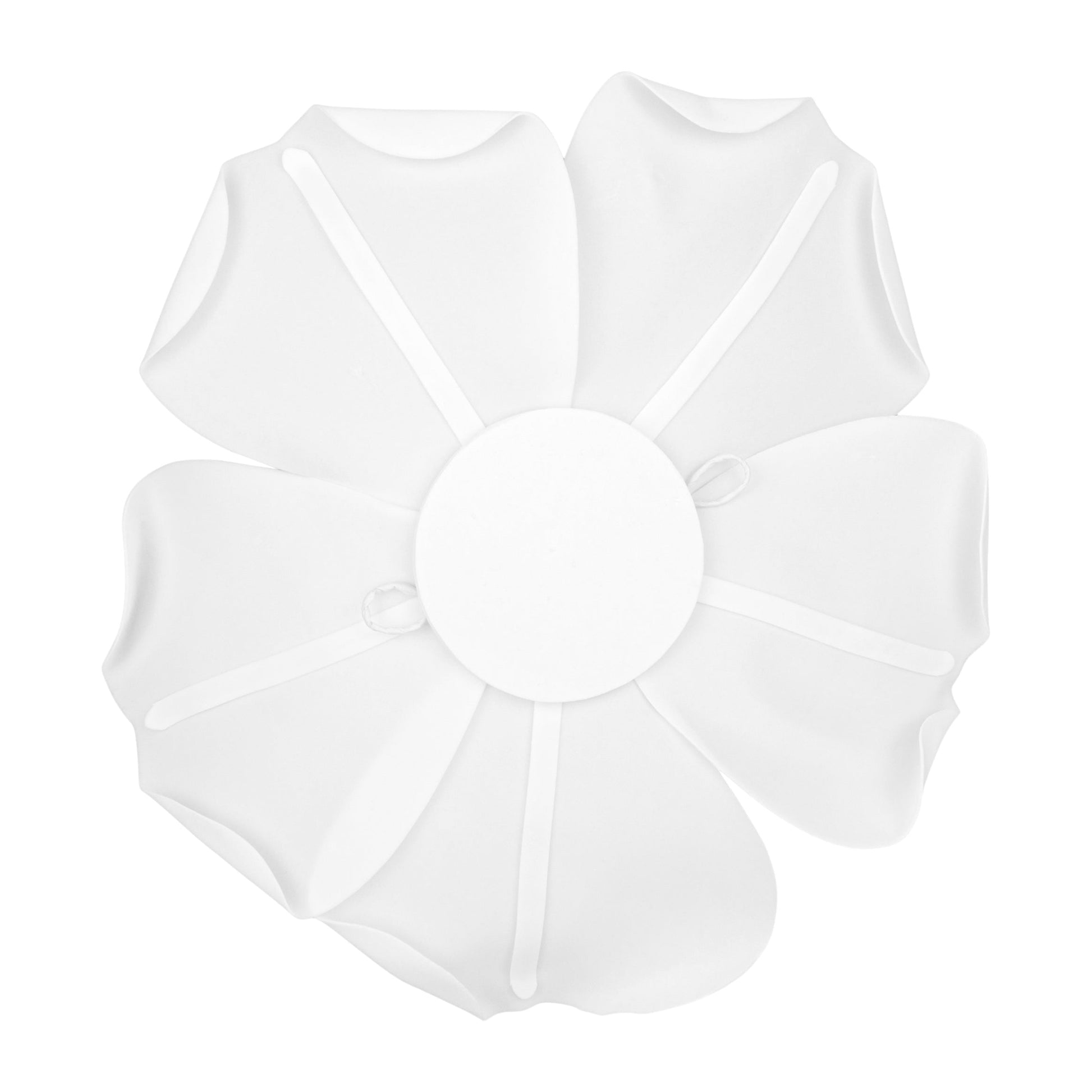 Lighted Large Foam Rose Wall Decor 40 cm - White