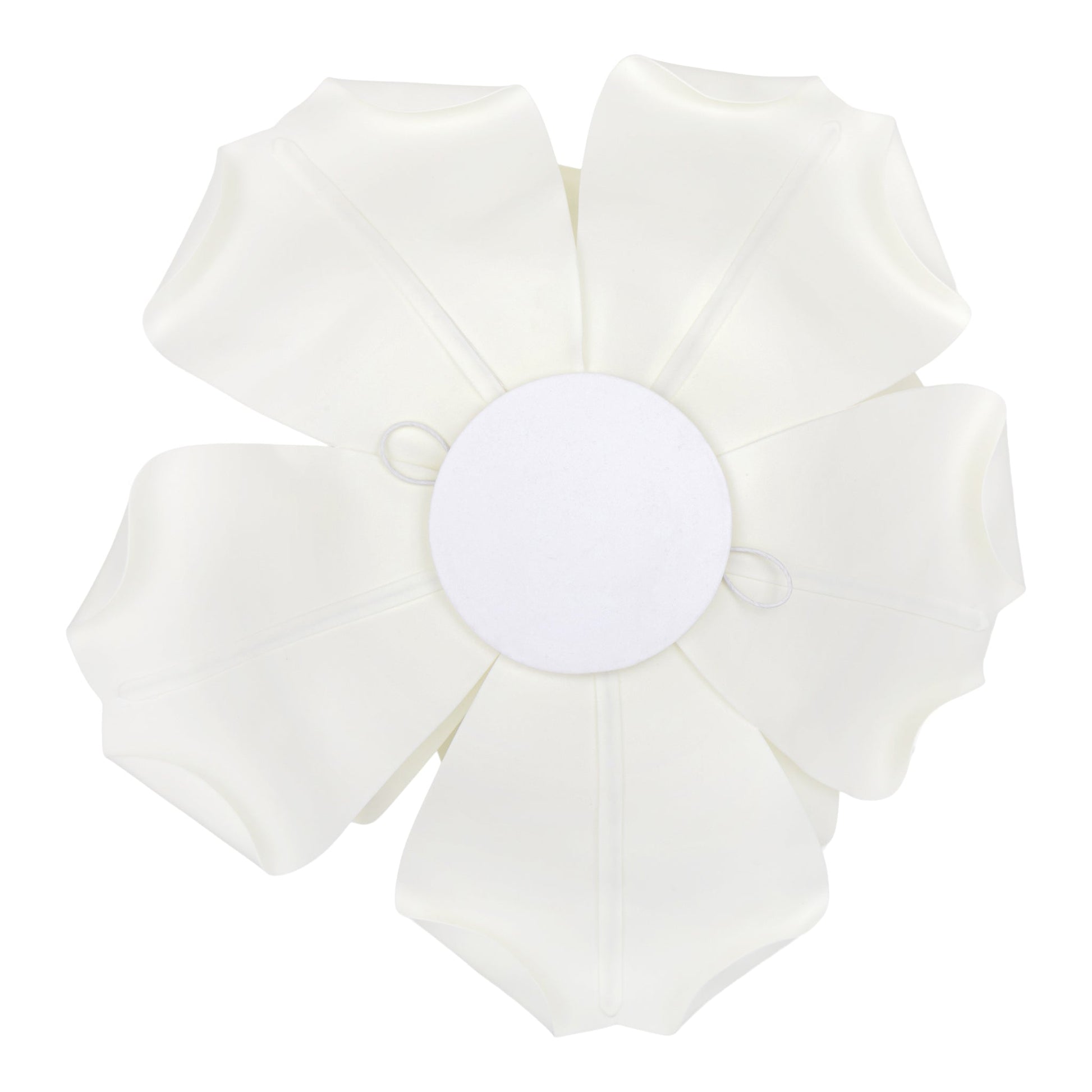 Lighted Large Foam Rose Wall Decor 50 cm - Ivory