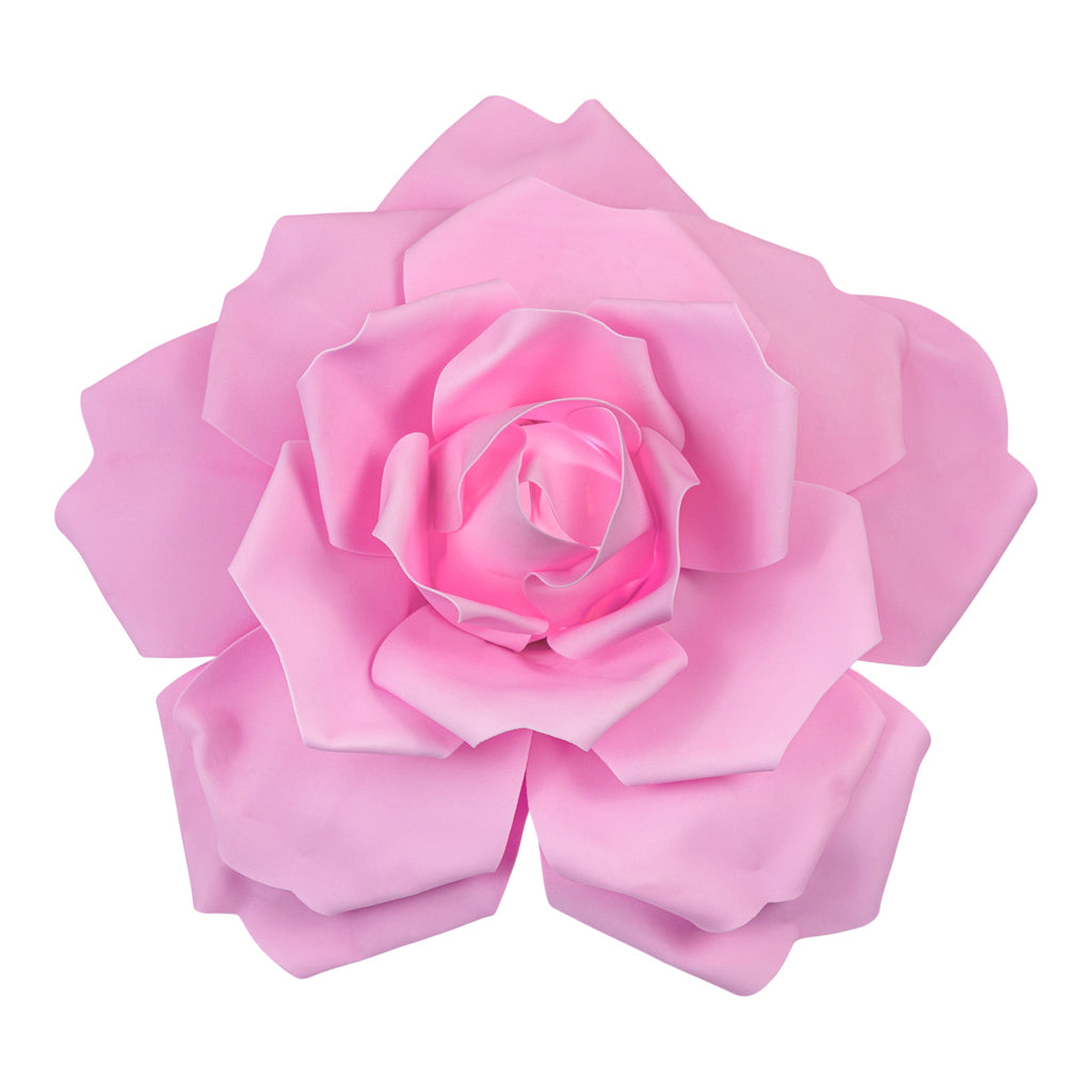 Lighted Large Foam Rose Wall Decor 50 cm - Pink