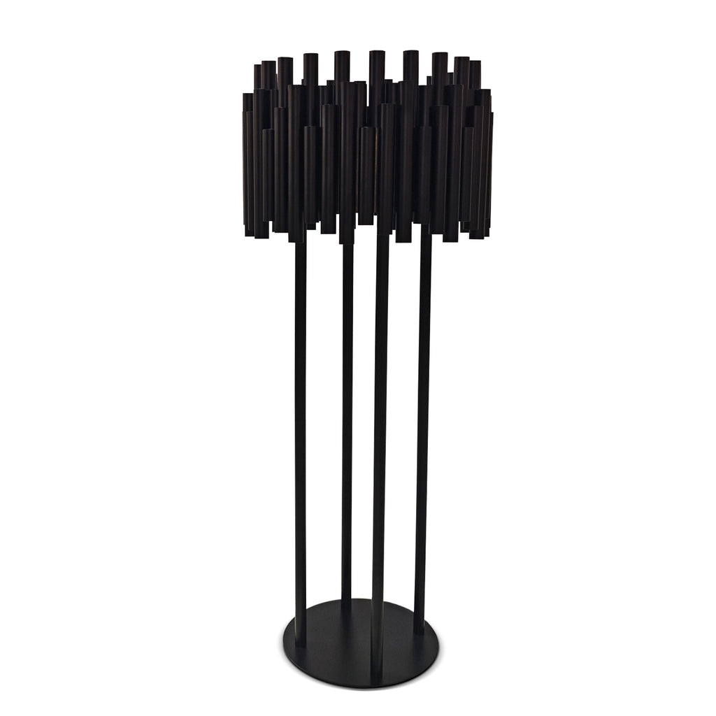 Luxe Drum Table Centerpiece Stand - Black