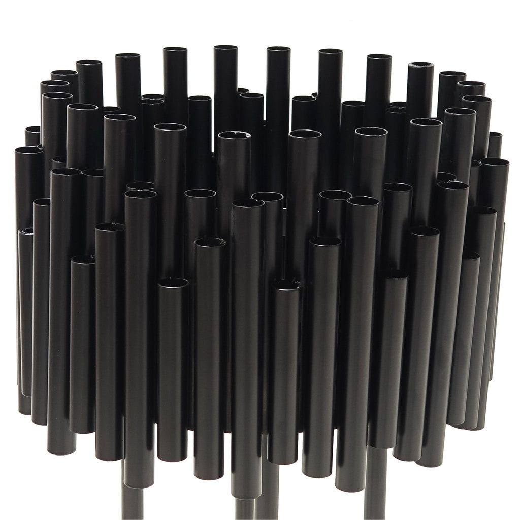 Luxe Drum Table Centerpiece Stand - Black