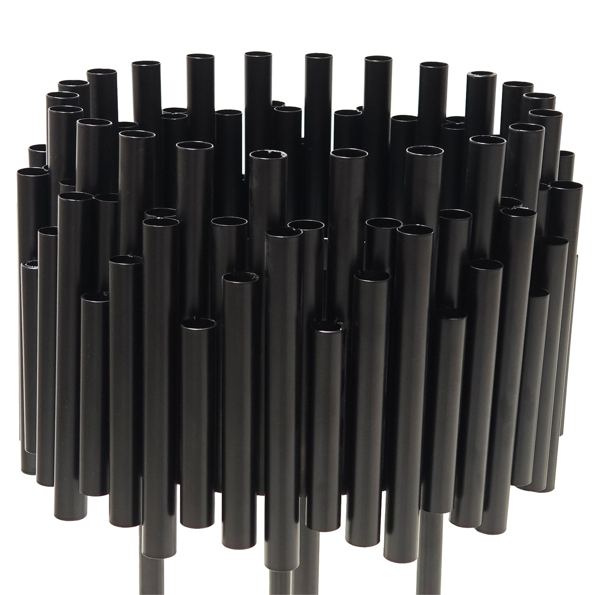 Luxe Drum Table Centerpiece Stand - Black