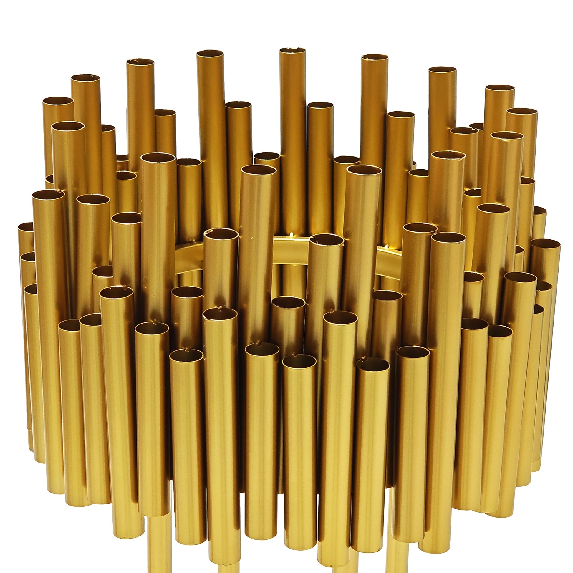 Luxe Drum Table Centerpiece Stand - Gold