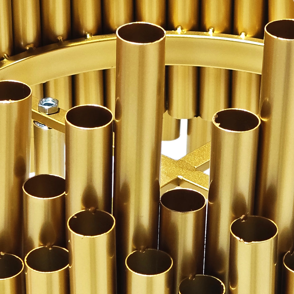 Luxe Drum Table Centerpiece Stand - Gold