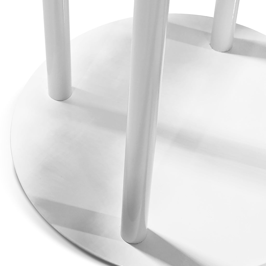 Luxe Drum Table Centerpiece Stand - White