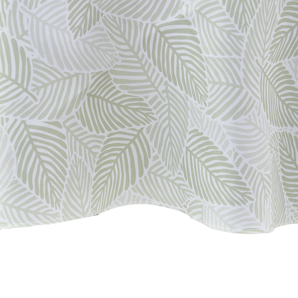 Modern Palm Leaves 120" Round Tablecloth