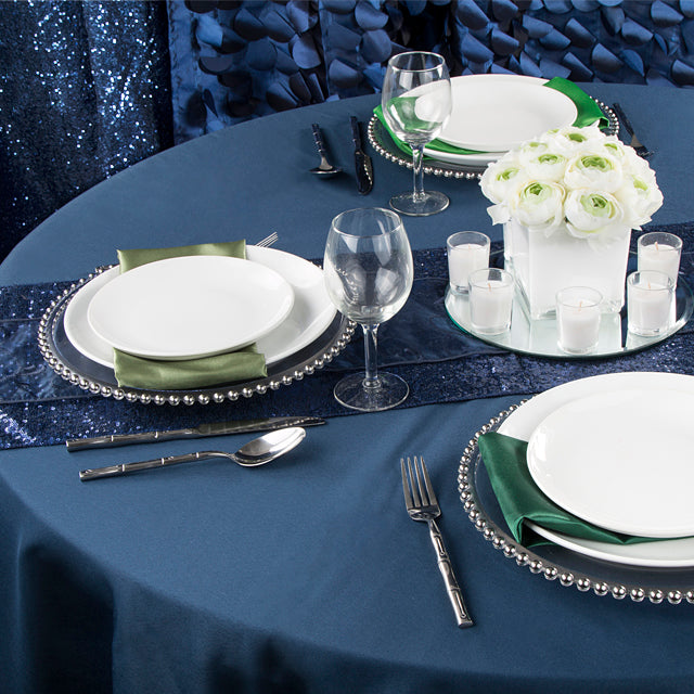 Satin Napkin 20"x20" - Willow Green - CV Linens