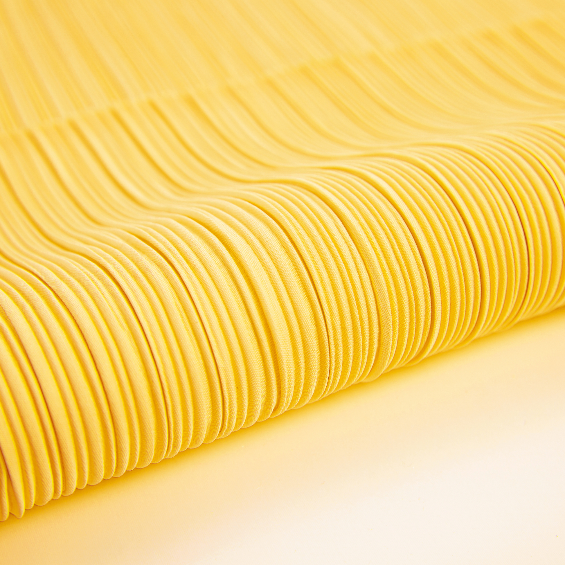 Pleated Crinkle DIY Textured Fabric 10 yards - Yellow