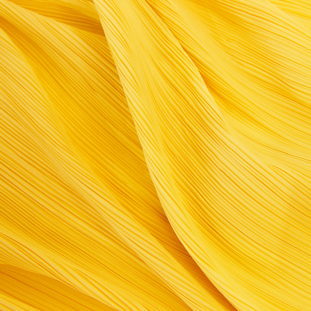 Pleated Crinkle DIY Textured Fabric 10 yards - Yellow