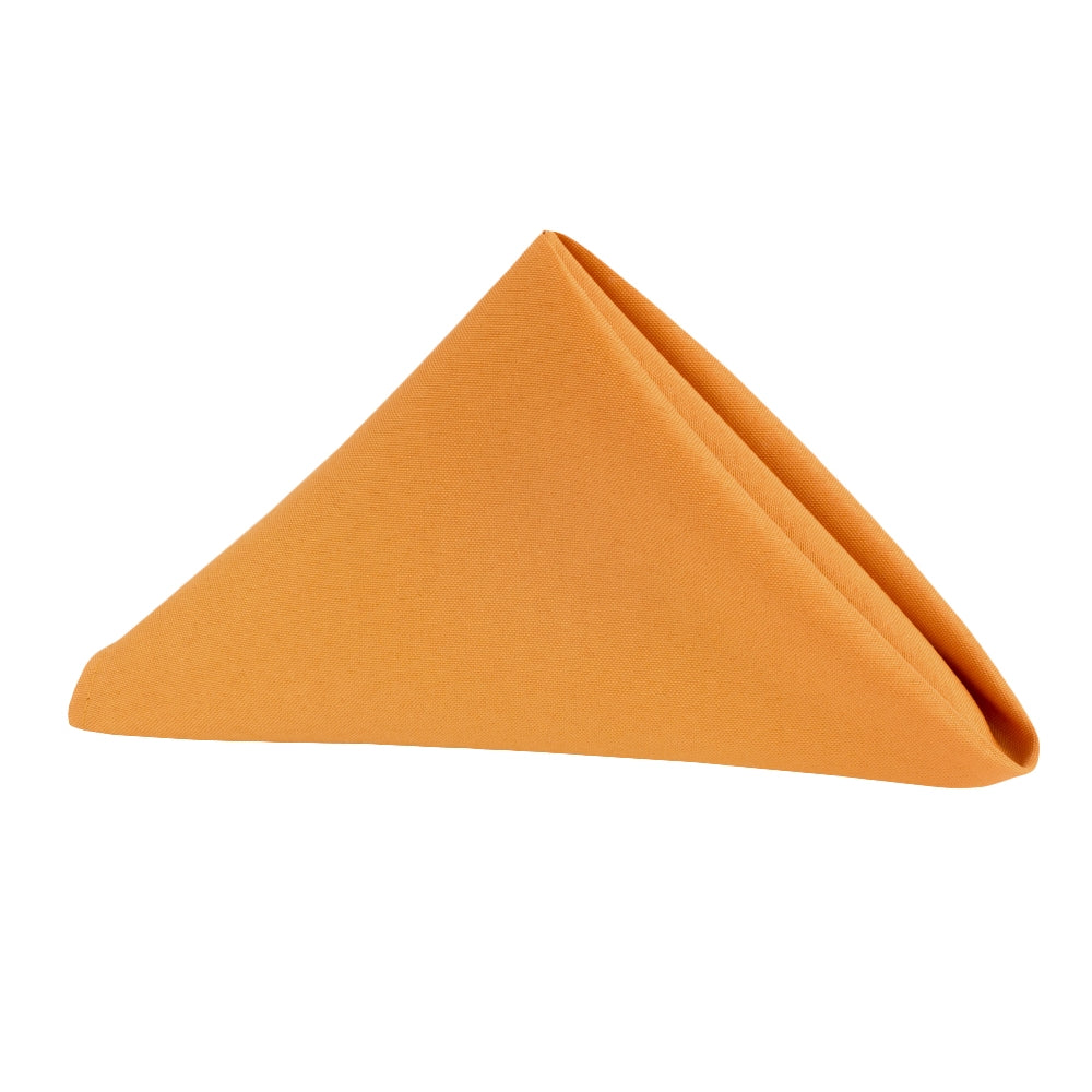 Polyester Napkin 20"x20" - Burnt Orange - CV Linens