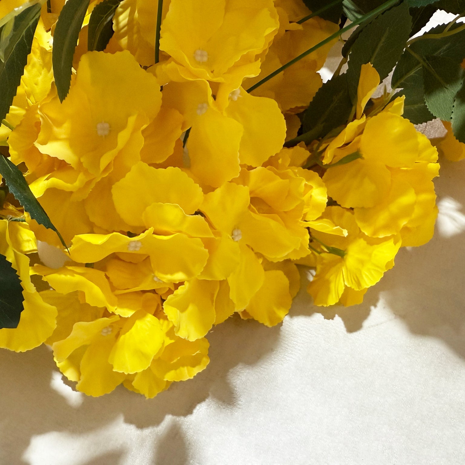2 pcs/pk Premade Flower Backdrop Arch/Table Runner Decor - Pastel Yellow