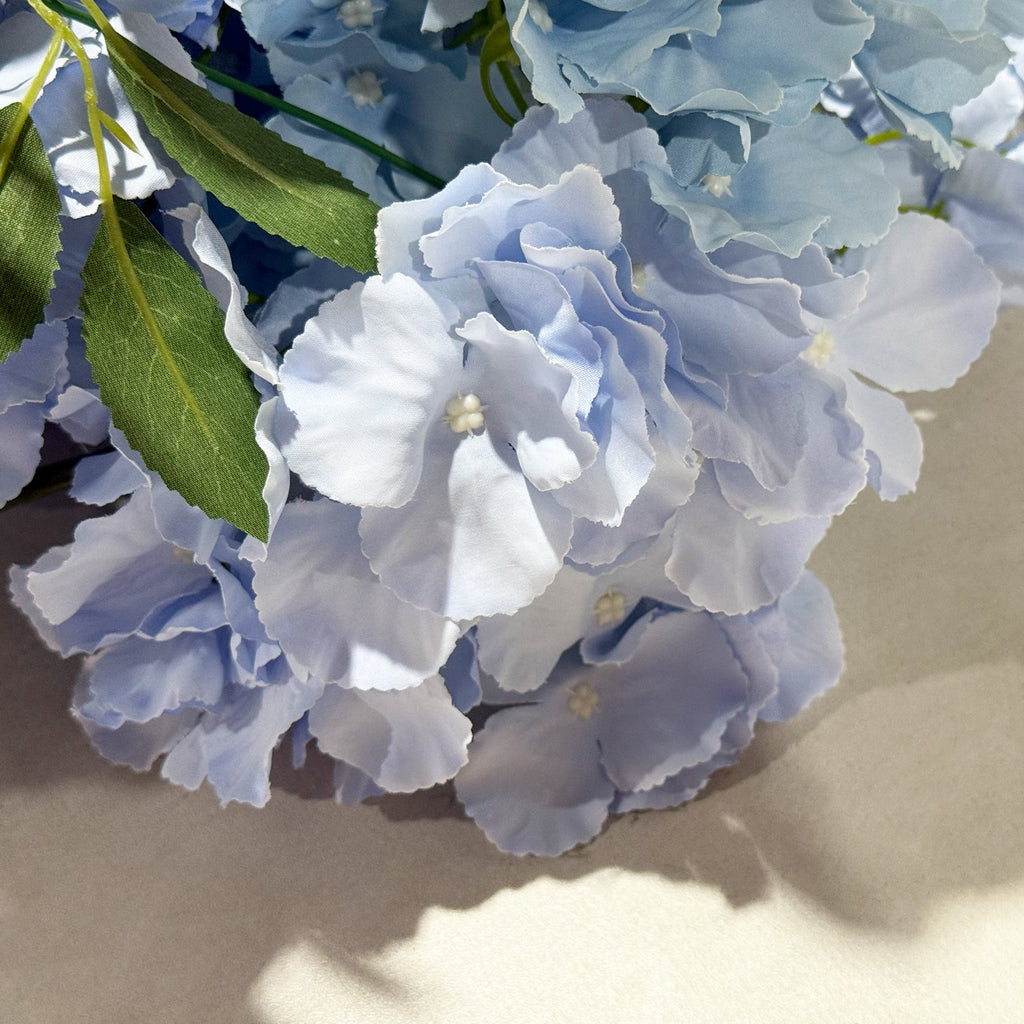 2 pcs/pk Premade Flower Backdrop Arch/Table Runner Decor - Baby Blue