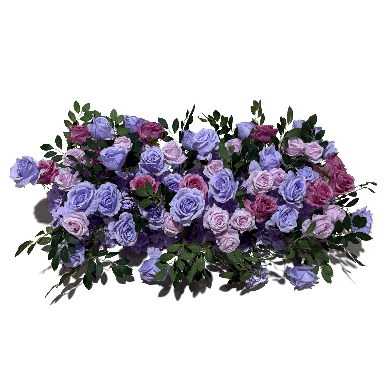 2 pcs/pk Premade Flower Backdrop Arch/Table Runner Decor - Lavender
