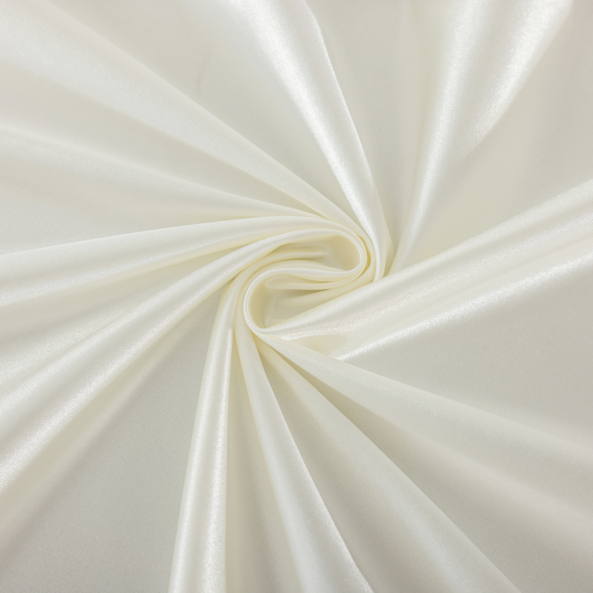 Premium Satin (Wrinkle-Resistant) 132" Round Tablecloth - Ivory