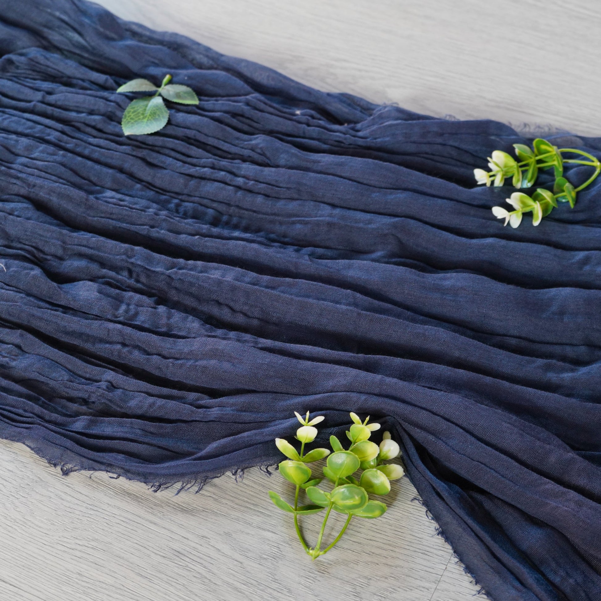 Premium Cheesecloth Table Runner 16FT x 25" - Navy Blue