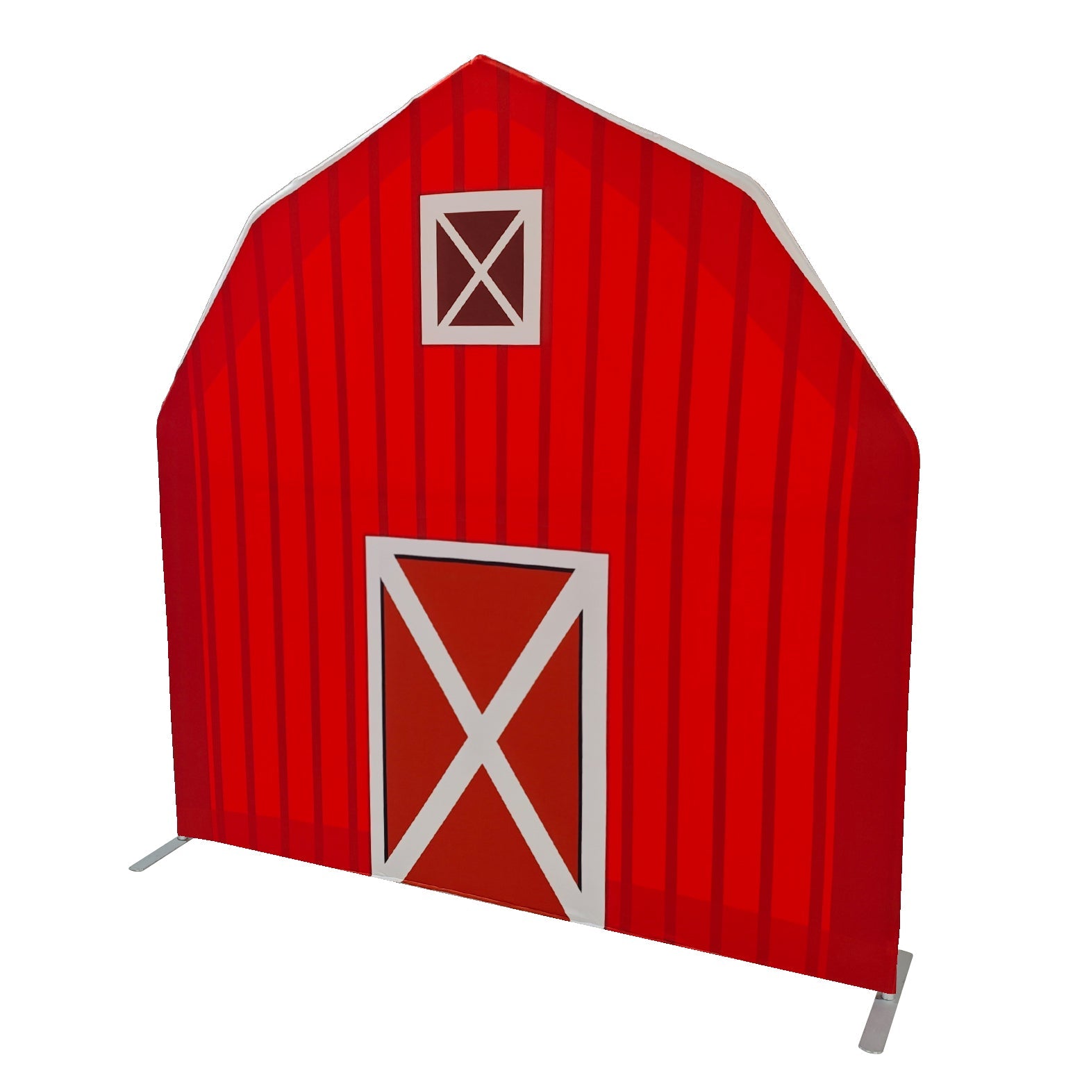 Red Barn Printed Backdrop Spandex Cover
