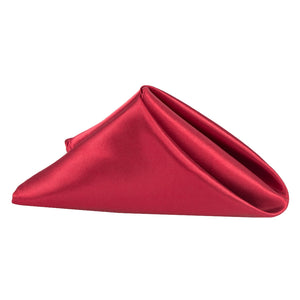Satin Napkin 20"x20" - Burgundy - CV Linens
