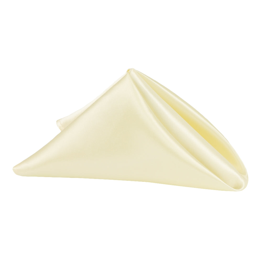 Satin Napkin 20"x20" - Yellow - CV Linens
