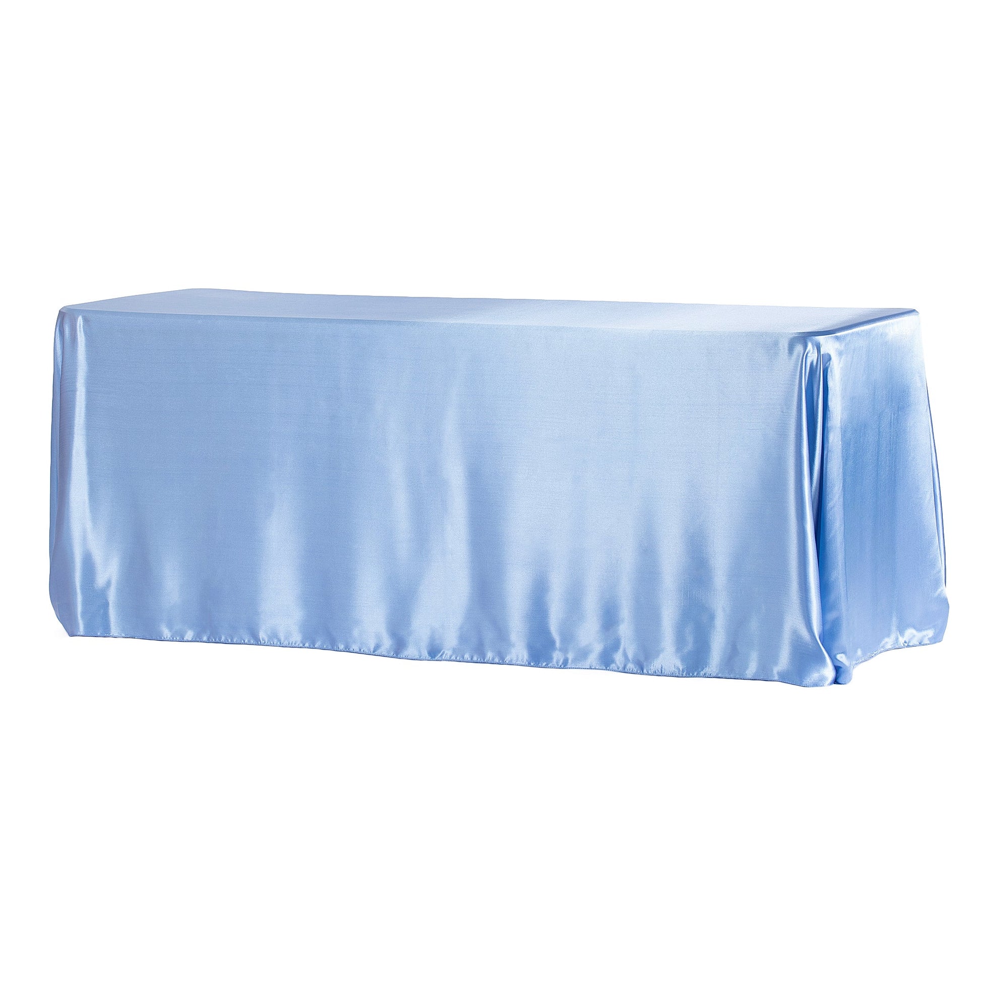 Satin Rectangular 90"x132" Tablecloth - Cornflower/Serenity