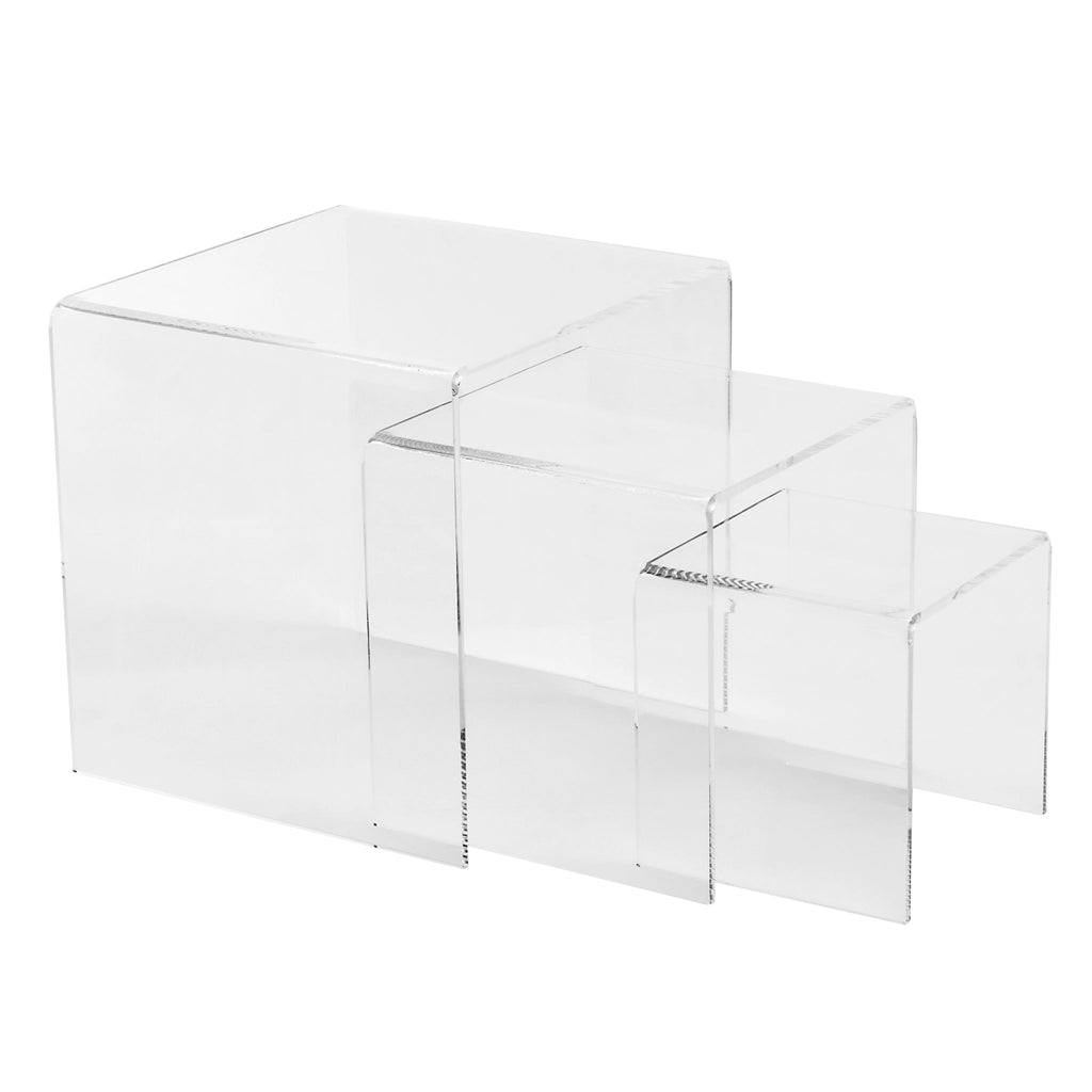 Acrylic Riser Display Stands - Clear