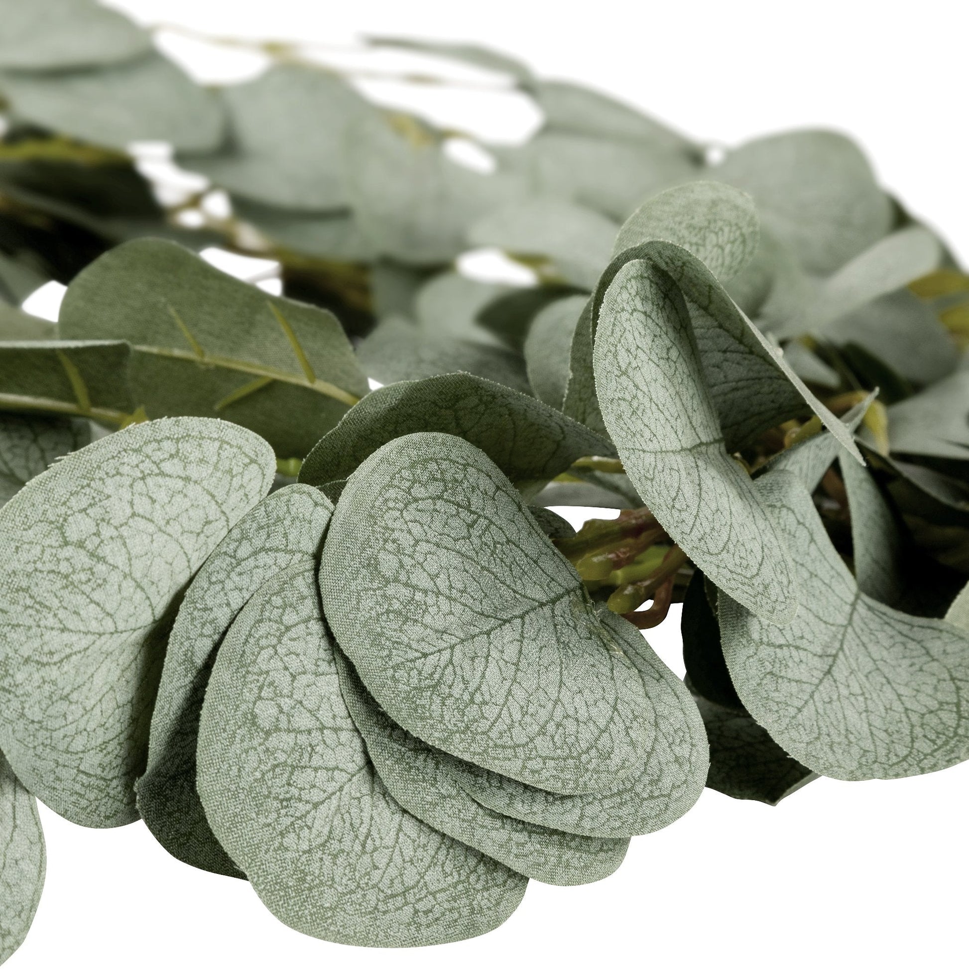 Silver Dollar Eucalyptus Artificial Greenery Garland 6ft Long - CV Linens