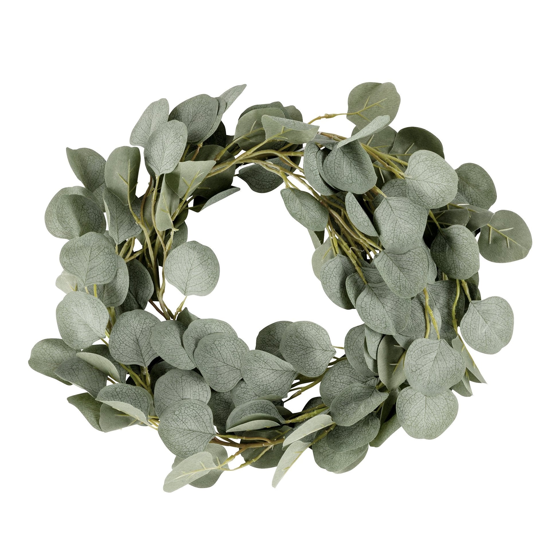 Silver Dollar Eucalyptus Artificial Greenery Garland 6ft Long - CV Linens