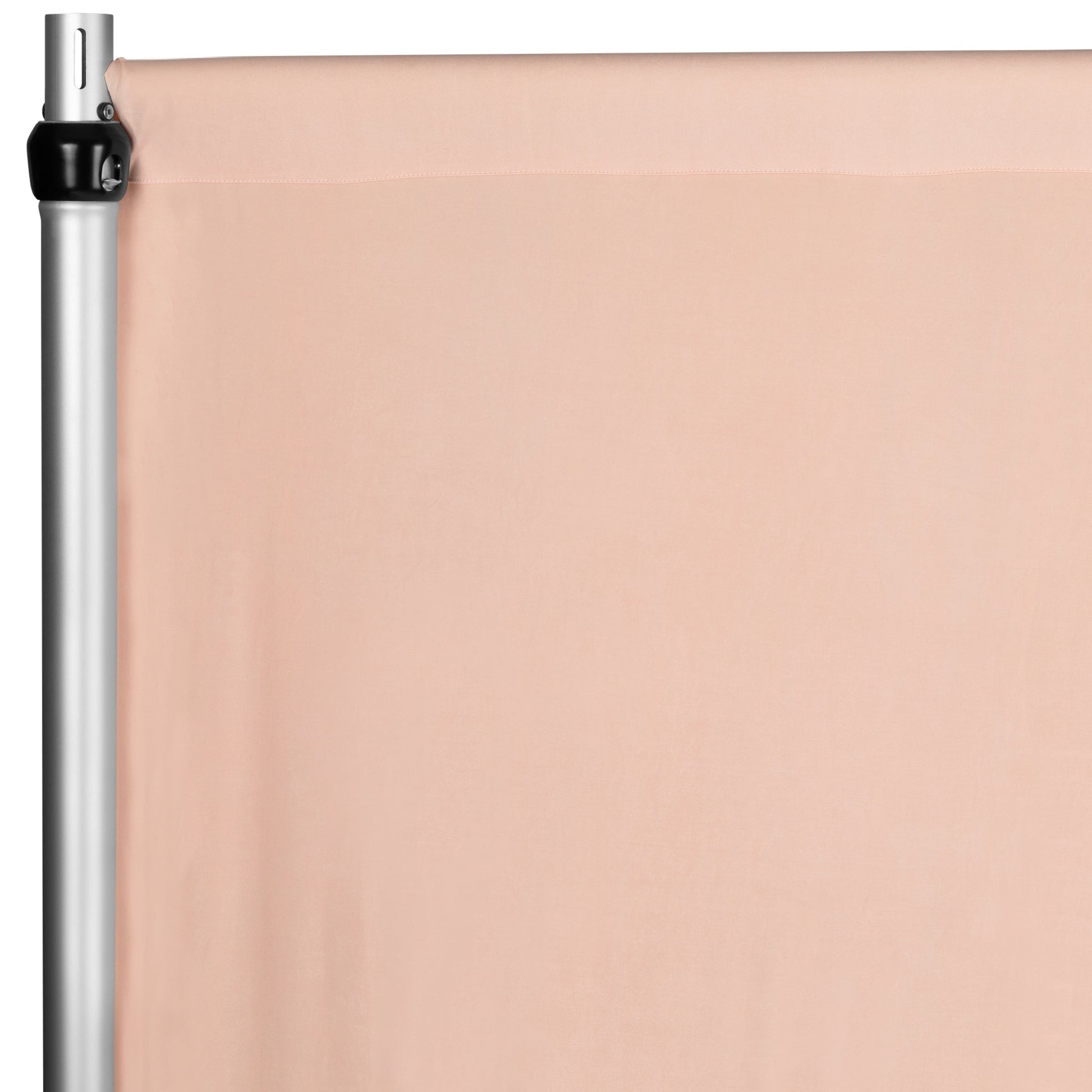 Spandex 4-way Stretch Drape Curtain 8ft H x 60" W - Blush/Rose Gold - CV Linens