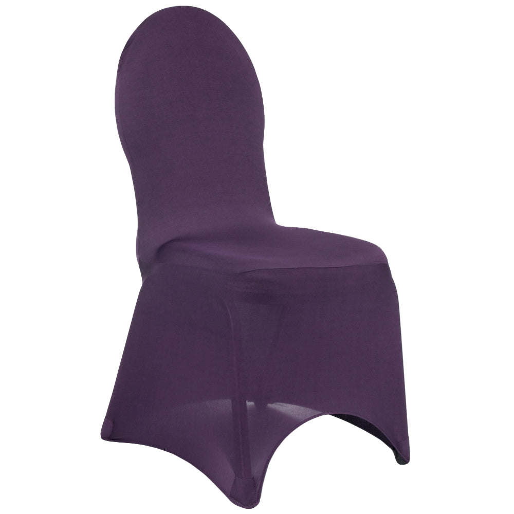 Spandex Banquet Chair Cover - Eggplant/Plum - CV Linens