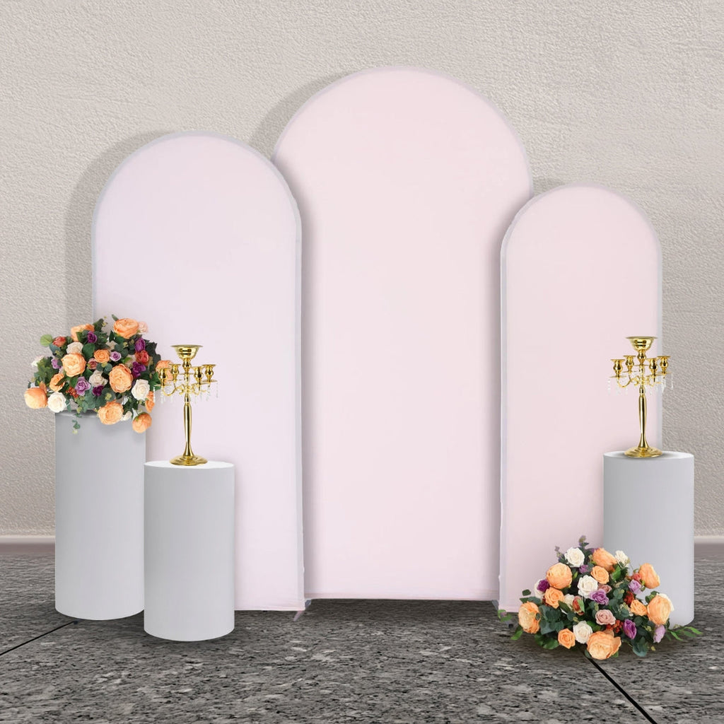 Spandex Covers for Trio Arch Frame Backdrop 3pc/set - Pink