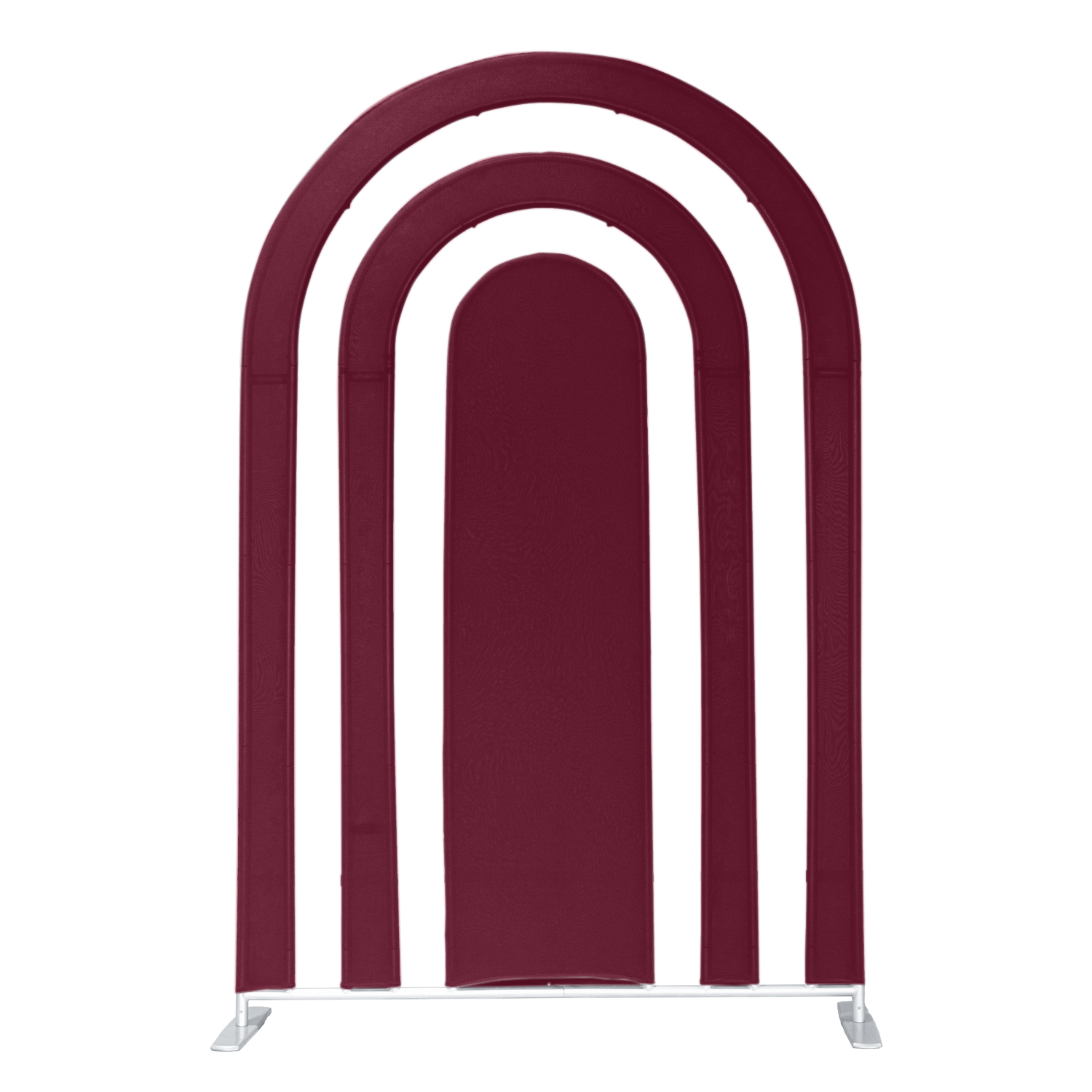 Spandex Cover for Rainbow Multi-Tier Arch (3 pc/set) - Burgundy