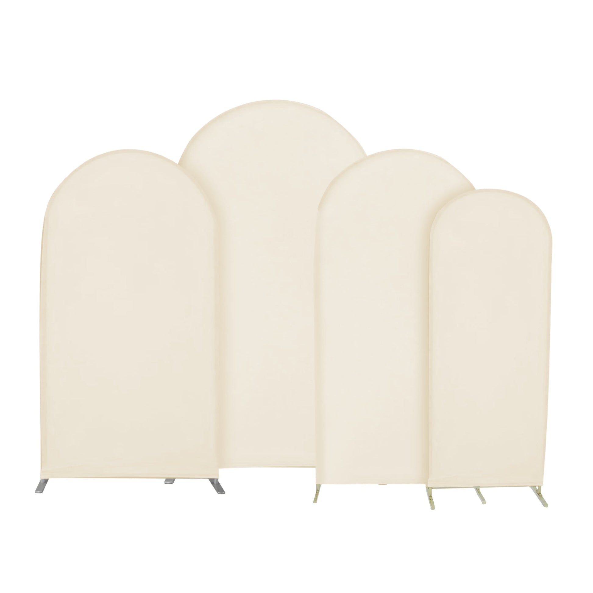 Universal Fit Spandex Covers for All Trio Arch Backdrop Stand (4 pcs)  - Ivory