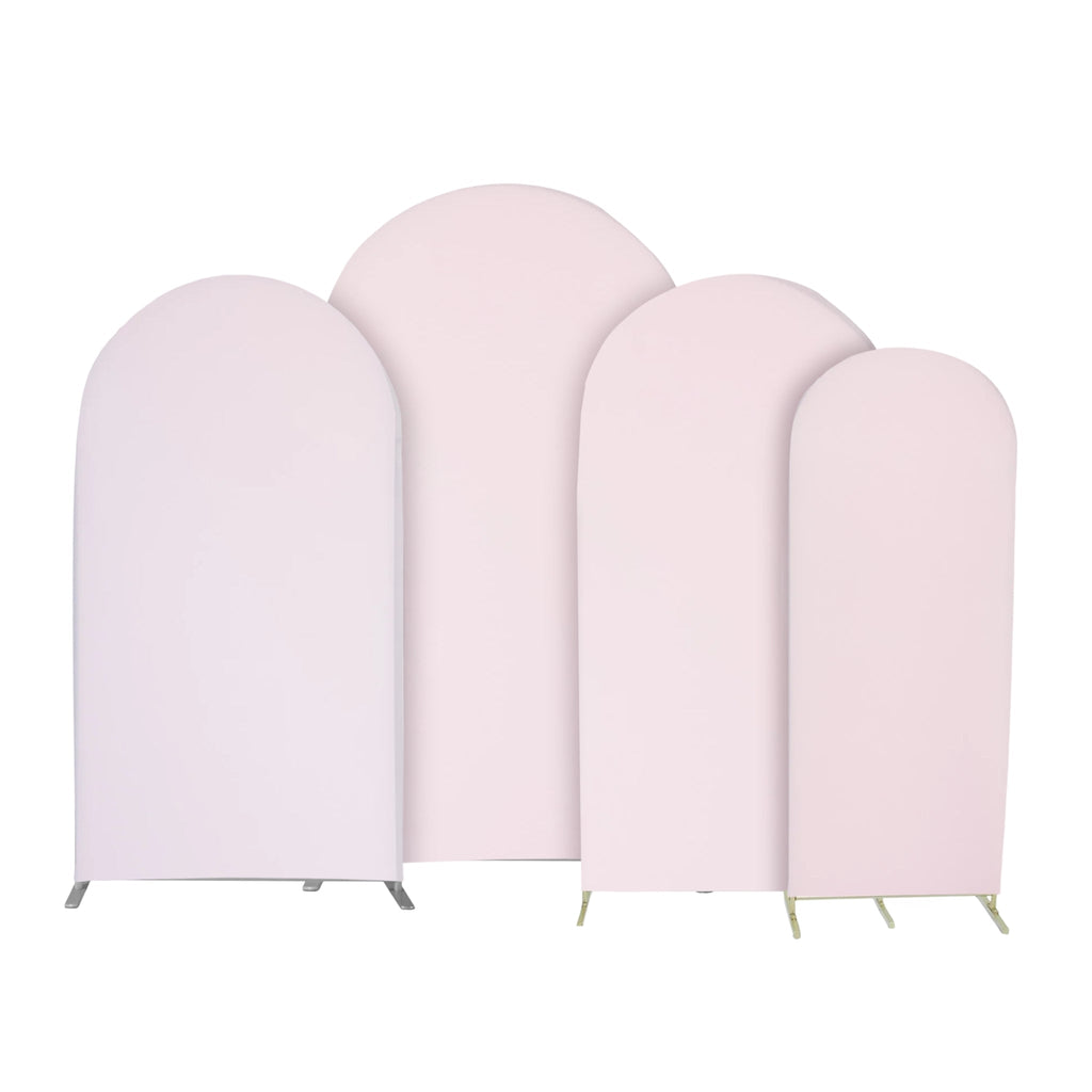 Universal Fit Spandex Covers for All Trio Arch Backdrop Stand (4 pcs)  - Pink