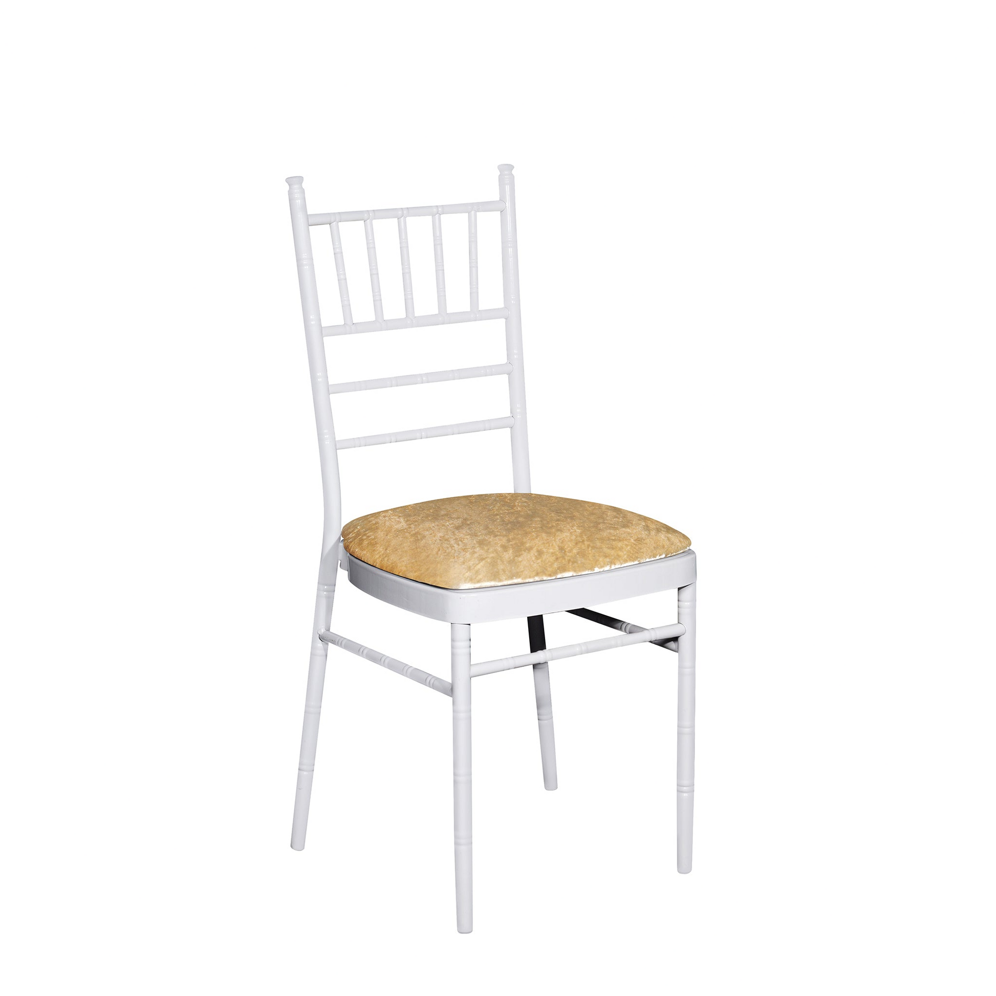 5 pcs/pk Velvet Spandex Chiavari Seat Pad Cover - Champagne - CV Linens