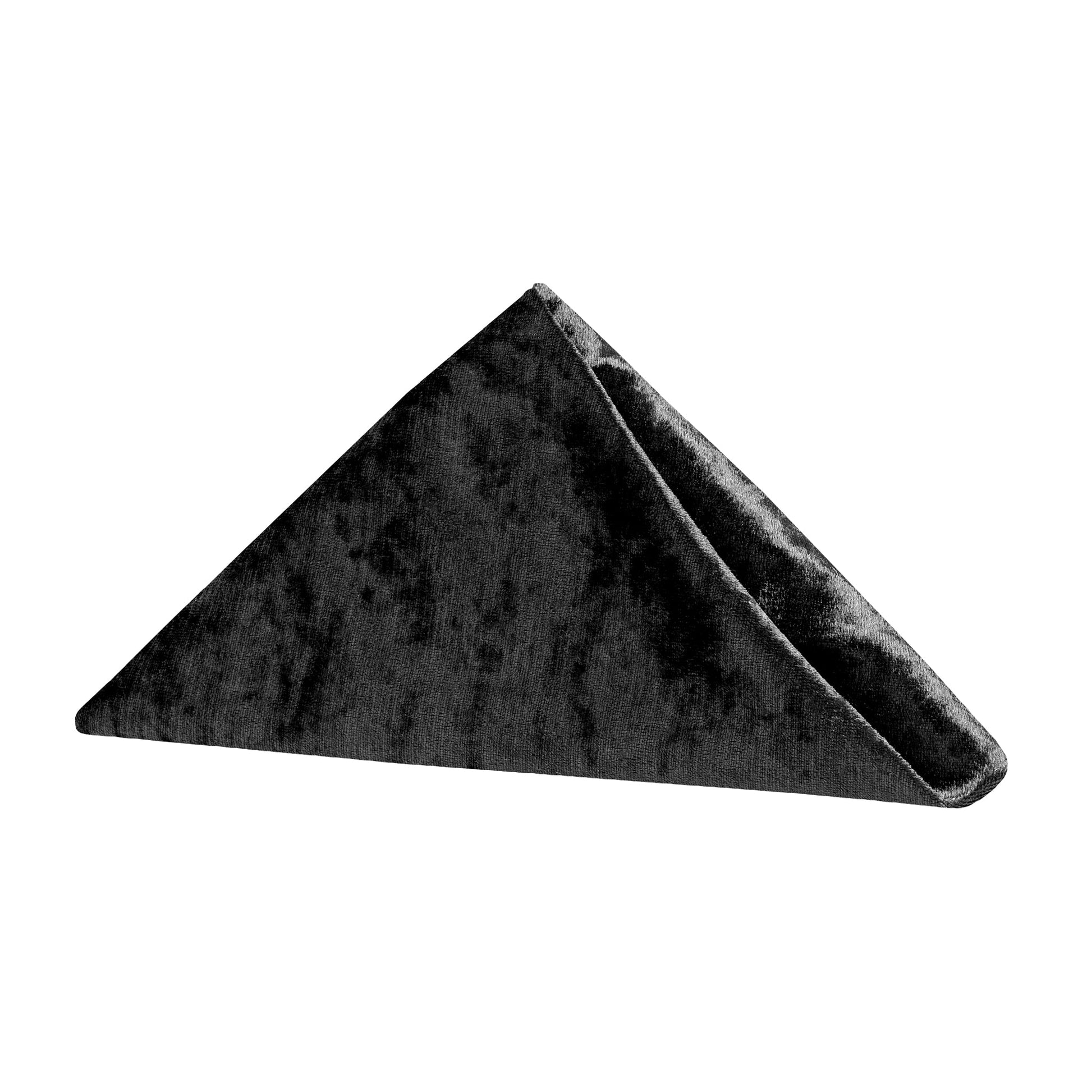 Velvet 20"x20" Linen Napkin - Black - CV Linens