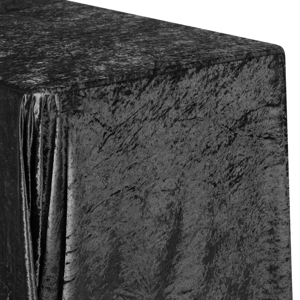 Black Velvet Rectangular Tablecloth