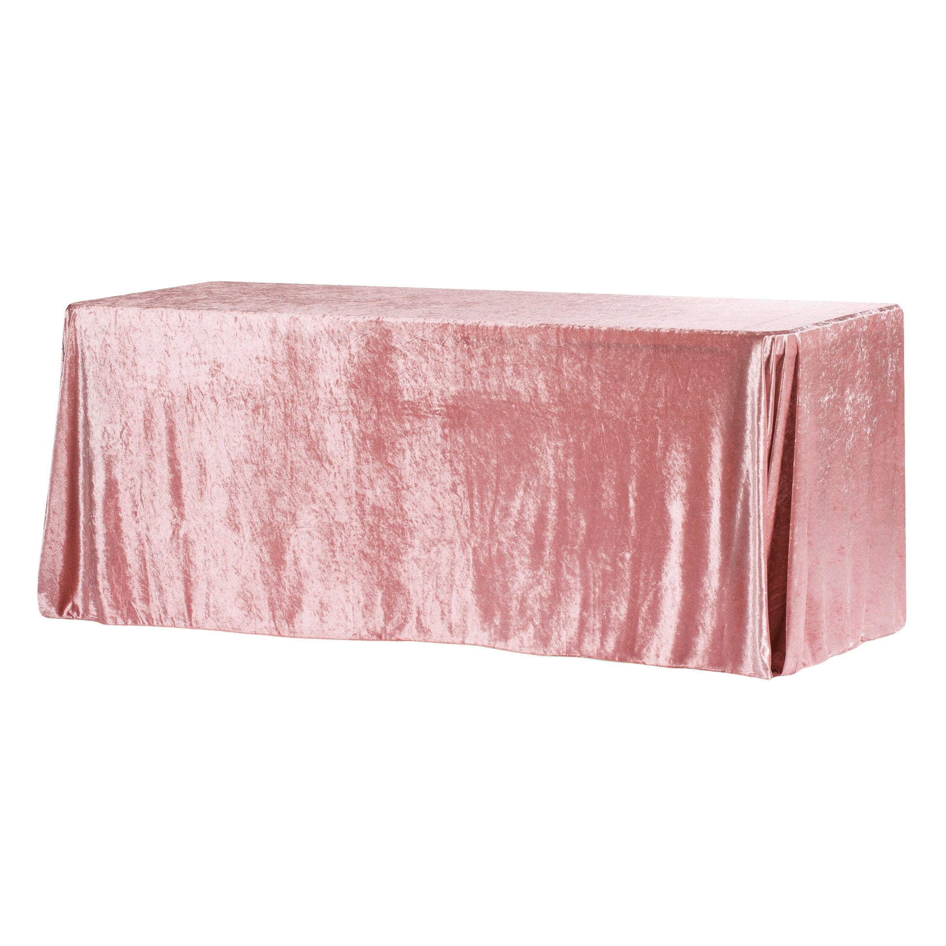 Velvet 90"x156" Rectangular Tablecloth - Dusty Rose/Mauve - CV Linens