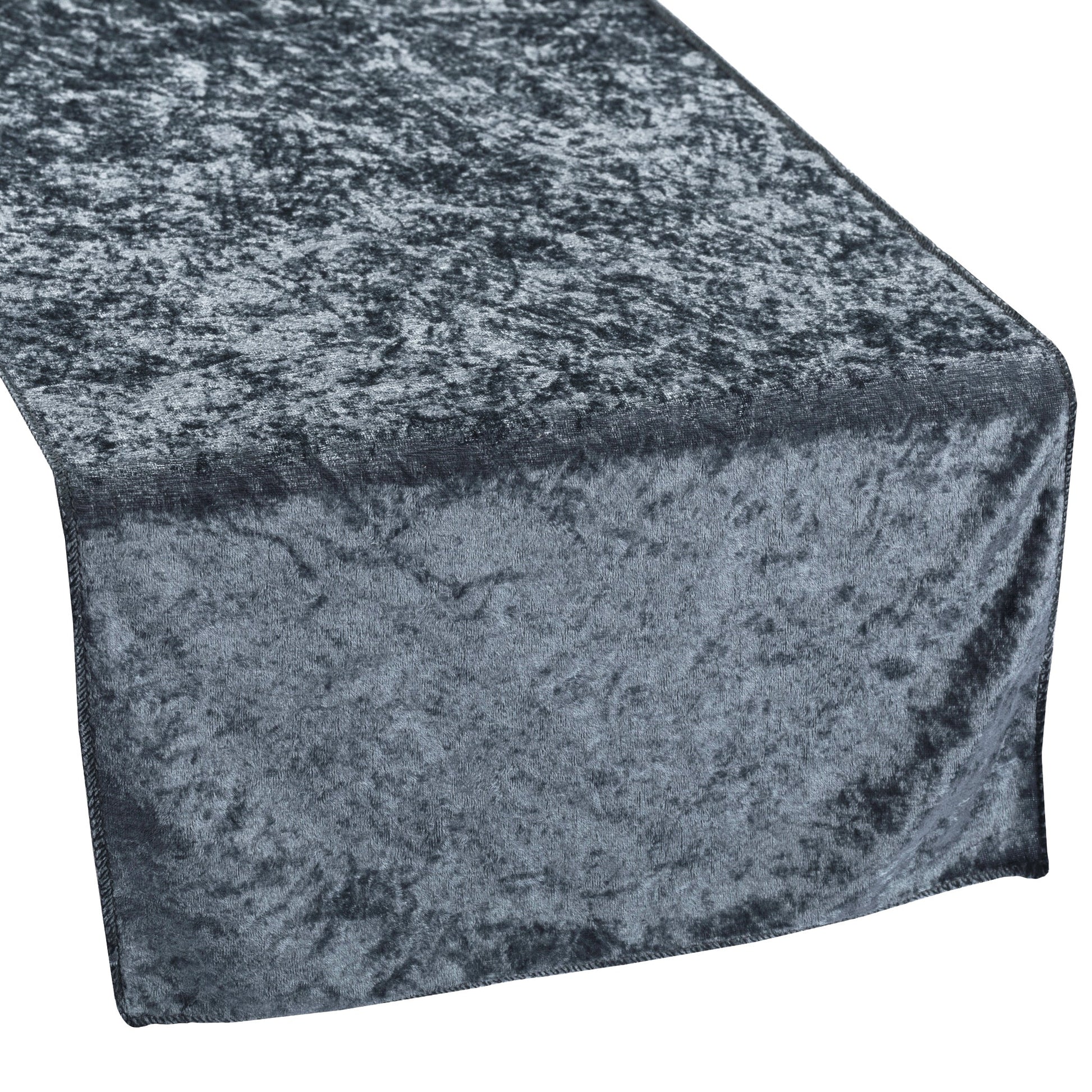 Velvet Table Runner - Dark Slate Blue - CV Linens