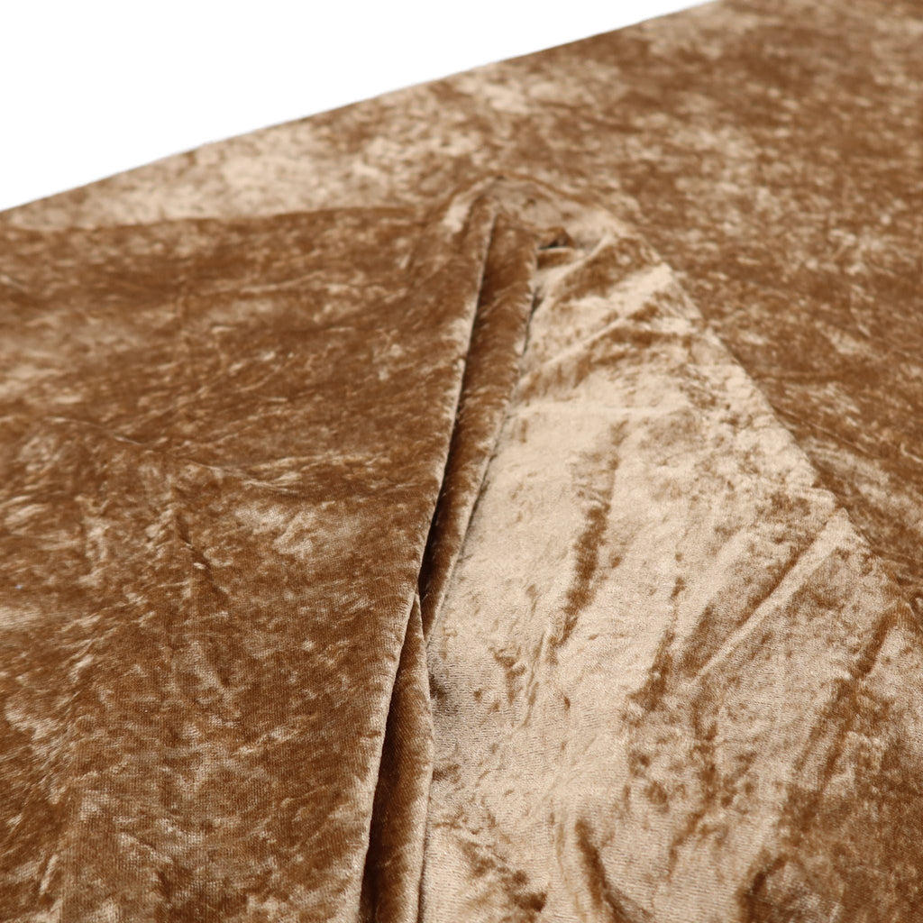 Velvet 90"x132" Rectangular Tablecloth - Mocha Brown