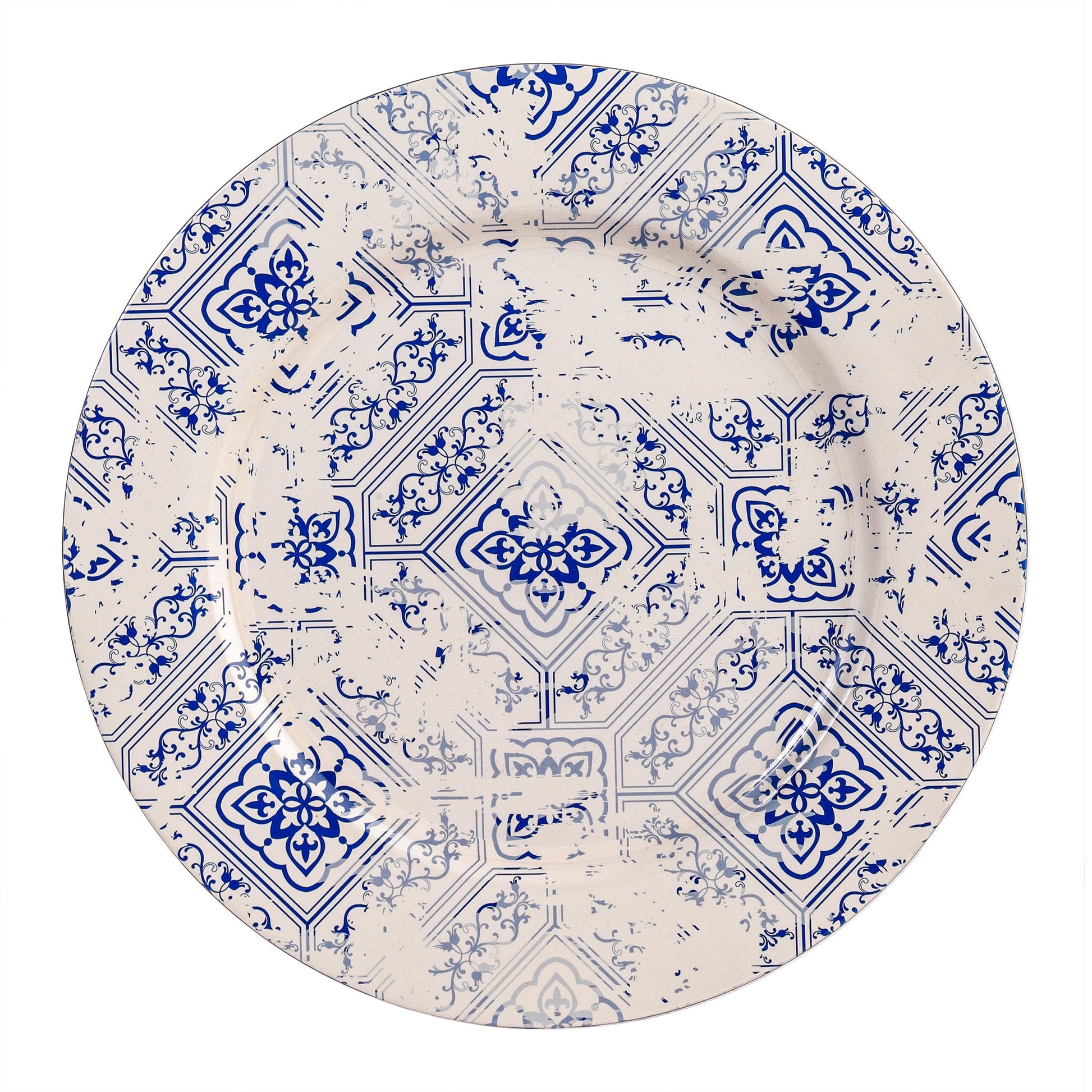 Vintage Mediterranean Acrylic Charger Plate - CV Linens