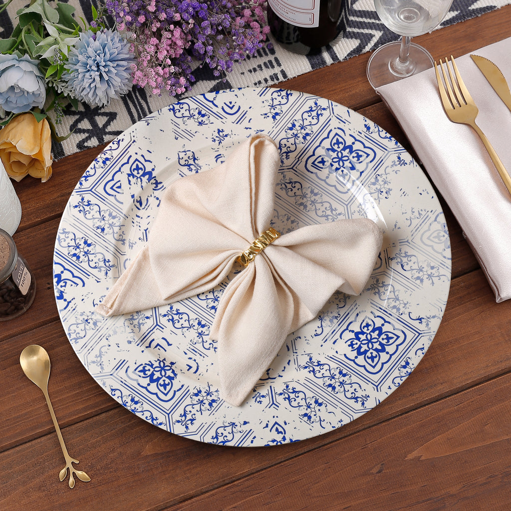 Vintage Mediterranean Acrylic Charger Plate - CV Linens