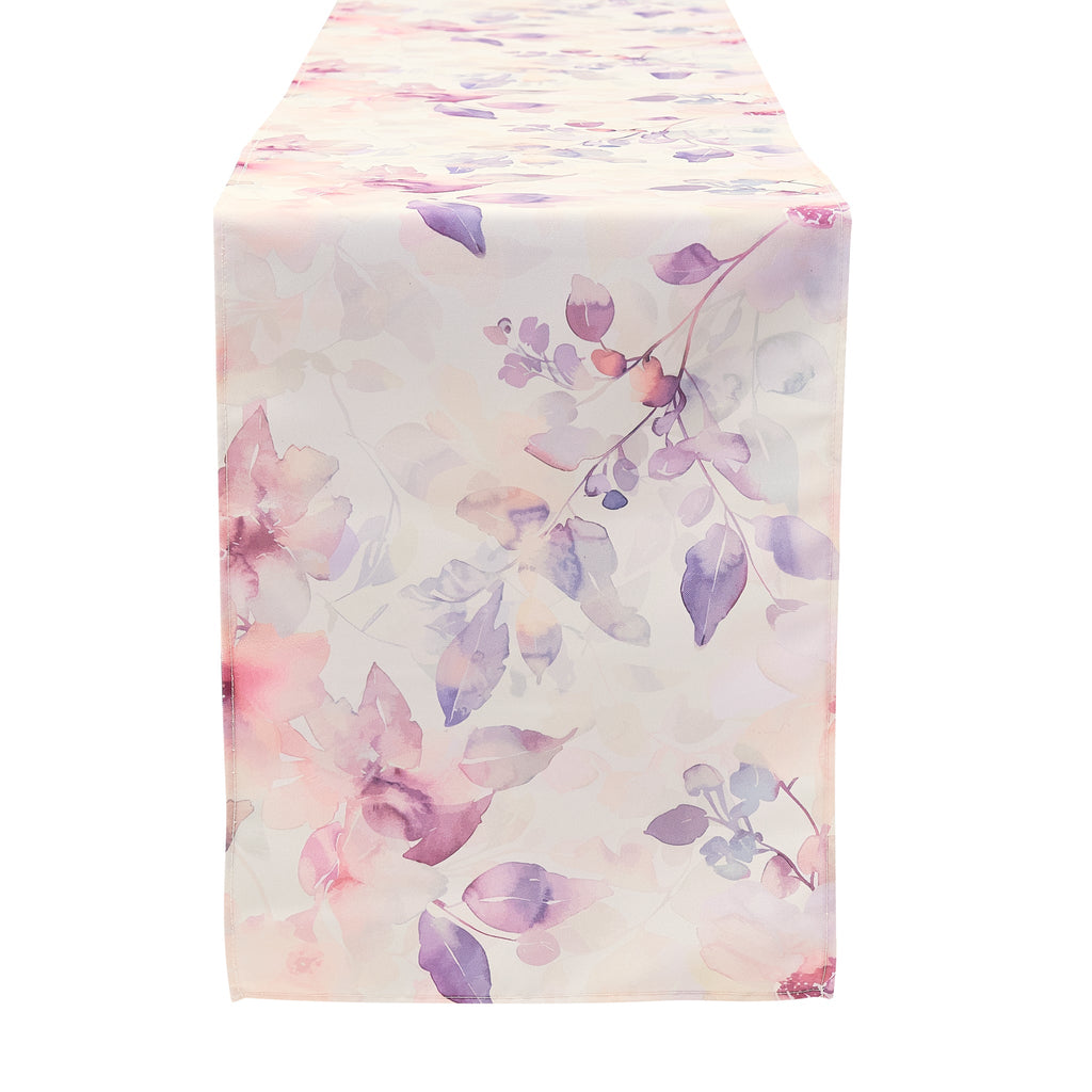 Watercolor Floral Table Runner