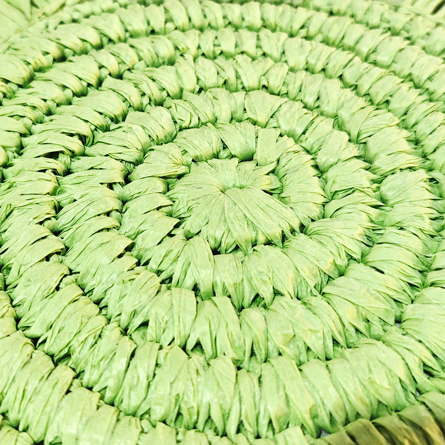 4pc/set Woven Fringe 15" Placemats - Sage Green
