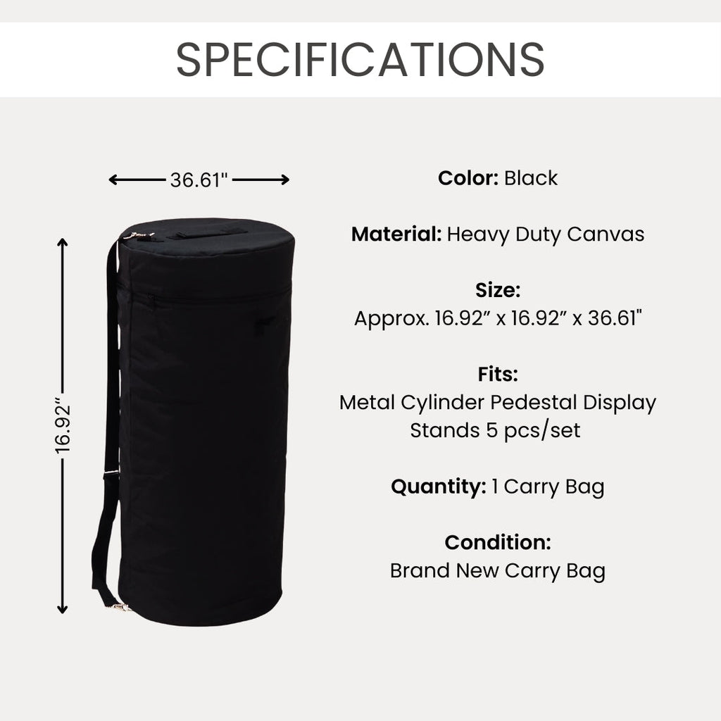 Zipper Carry Bag for Cylinder Pedestals