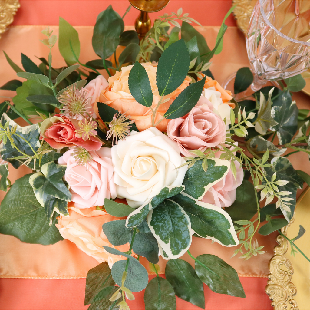Artificial DIY Foam Rose Stems (50 pcs) - Cream