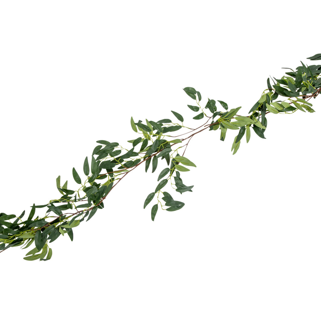 Artificial Faux Willow Greenery Garland 6ft Long