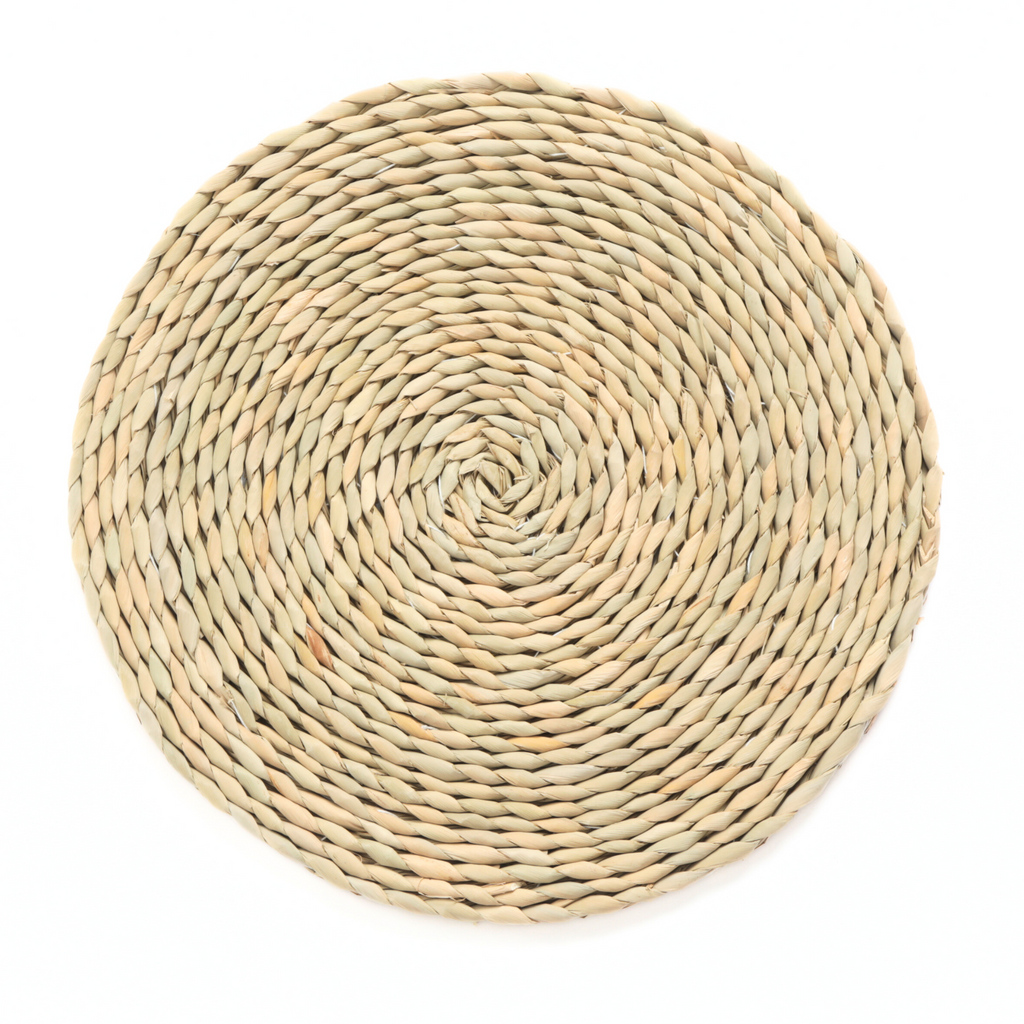 Braided Raffia Straw 15" Placemats (4pc/set)